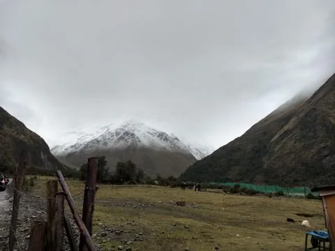 Snowy mountain Foto stock