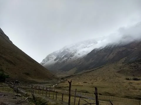 Snowy mountain Foto stock