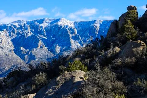 Snowy mountain Stock Photos