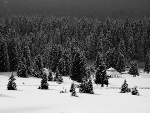 Snowy mountain Stock Photos