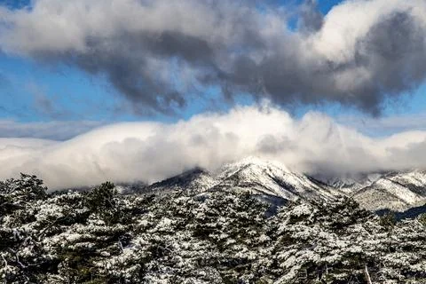 Snowy mountain Stock Photos