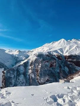 SNOWY MOUNTAIN Stock Photos