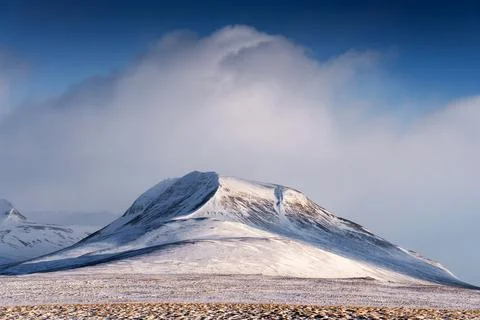 Snowy mountain Foto stock