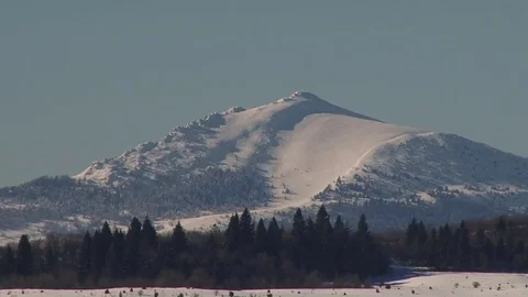 Snowy mountain Pikuy Stock Footage 70363813