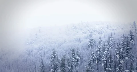 Snowy Mountain Pull Out Stock Footage 123678114