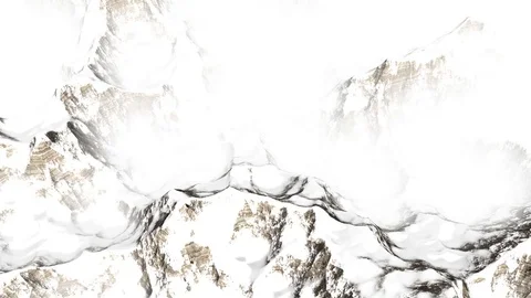 Snowy Mountain Range CG animation 動画素材 83435195