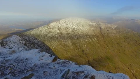 Snowy mountain ridge. Stock Footage 71305537