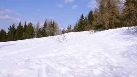 Snowy Mountain Scene Video stock 149402394
