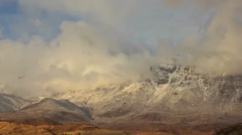 Snowy Mountain Sunset Видео 8987193