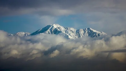 Snowy Mountain Time Lapse 4k Stock-Footage 82805670