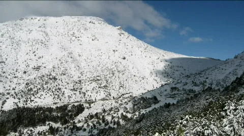 Snowy mountain time lapse Stock-Footage 328681