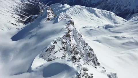 Snowy mountain white winter Video stock 301638515