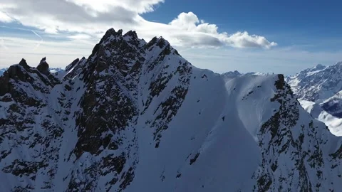 Snowy mountain winter  Video stock 302178424