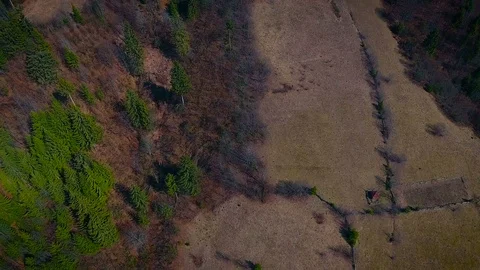 Snowy mountains camera up Stock Footage 73913673