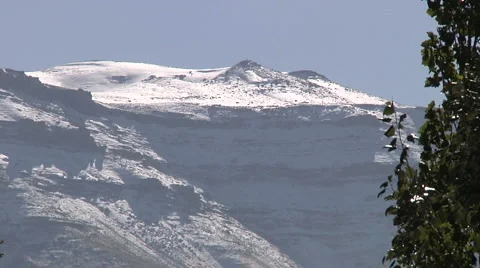 Snowy mountains Stock Footage 5550174