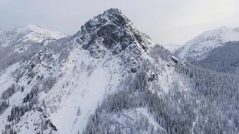 Snowy mountains. Stock Footage 85112582