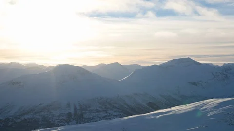 Snowy mountains Stock Footage 97181292