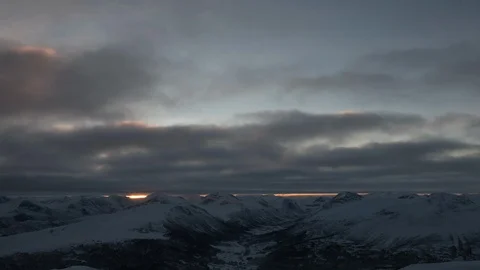 Snowy mountains Stock Footage 97183888