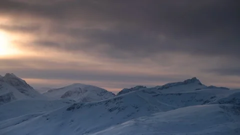 Snowy mountains Stock Footage 97184786