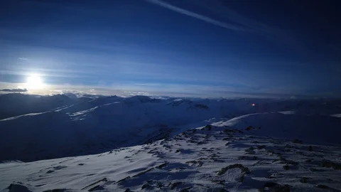 Snowy mountains Stock Footage 97186140