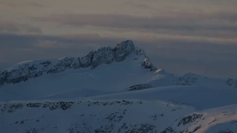 Snowy mountains Stock Footage 97186174