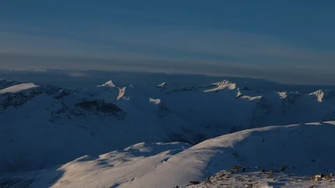 Snowy mountains Stock Footage 97186203