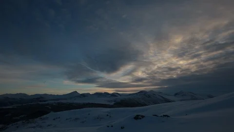 Snowy mountains Stock Footage 97193865