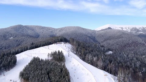 Snowy mountains Stock Footage 99201805