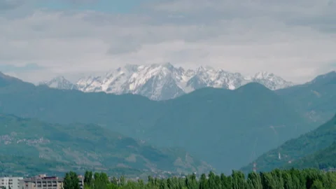 Snowy mountains Stock Footage 143784483