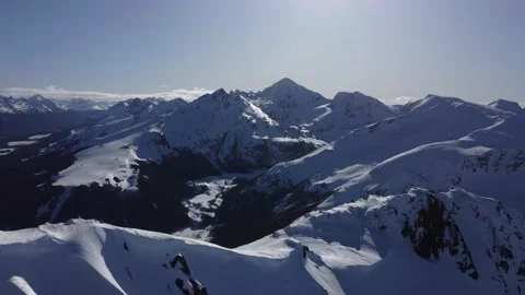 Snowy mountains Stock Footage 223578802