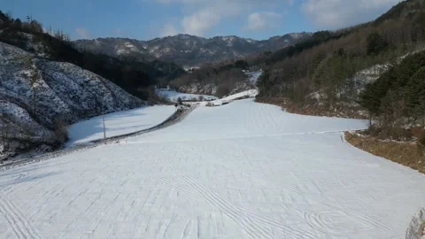 Snowy mountains in Korea Stock Footage 260275023