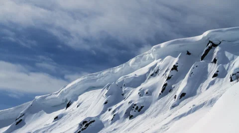 Snowy Mountains Landscape Stock Footage 37530194
