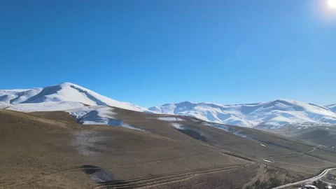 Snowy mountains landscape Stock Footage 237154491