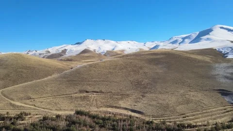 Snowy mountains landscape Stock Footage 239263972