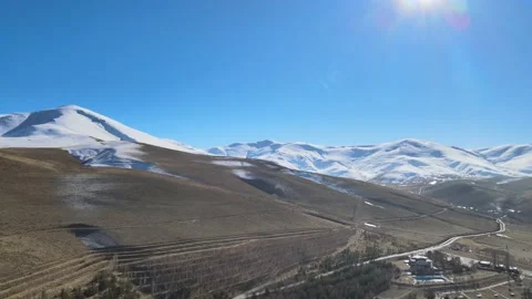 Snowy mountains landscape Stock Footage 239264527
