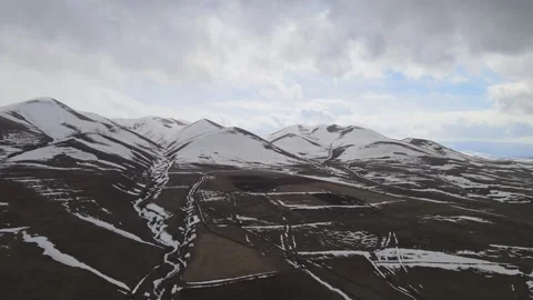 Snowy mountains landscape Video stock 240121567