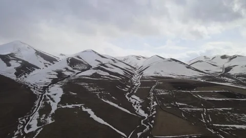Snowy mountains landscape Stock Footage 240121641