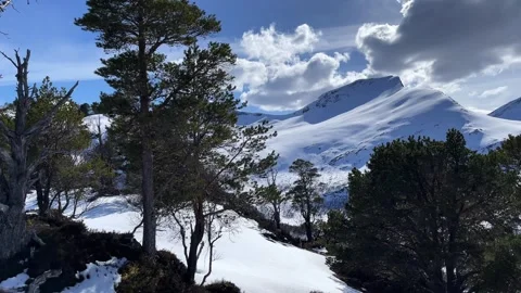 Snowy mountains of Norway in spring Stock Footage 309140981
