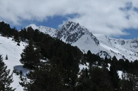 Snowy mountains Stock Photos