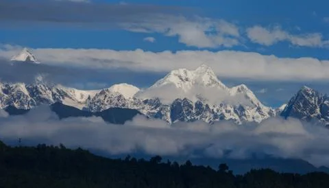 Snowy mountains Stock Photos