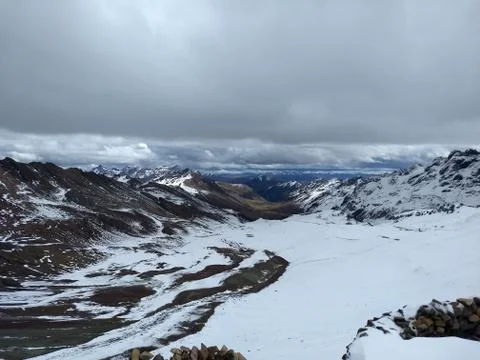 Snowy mountains Foto stock