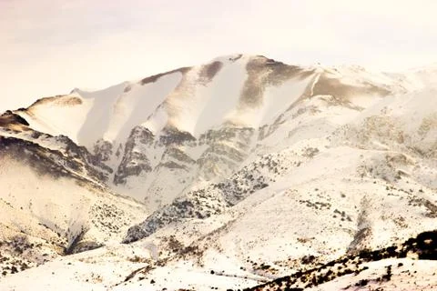 Snowy mountains Foto stock