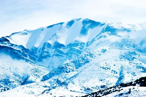 Snowy mountains Stock Photos