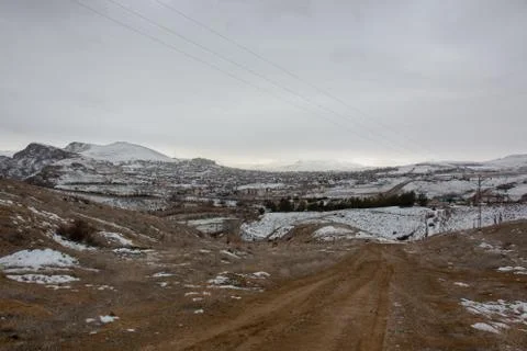 Snowy mountains Stock Photos