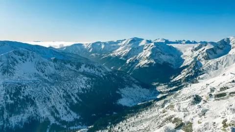 Snowy mountains Stock Photos