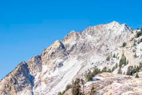 Snowy Mountains Stock Photos