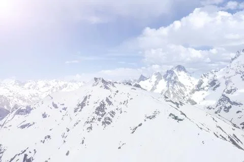 Snowy mountains Stock Photos