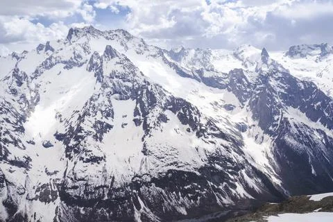 Snowy mountains Stock Photos