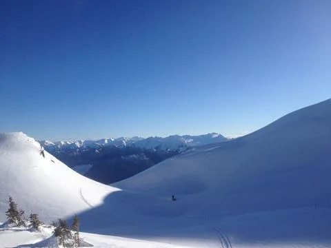 Snowy Mountains Stock Photos