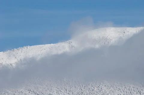 Snowy mountains. Stock Photos